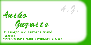 aniko guzmits business card